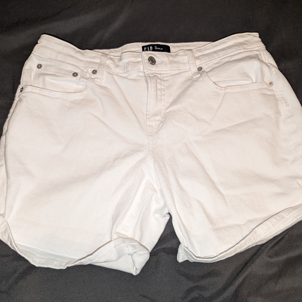 Women's White Denim Shorts